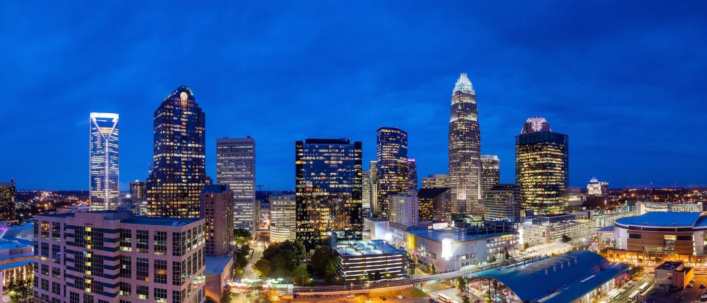 Uptown Charlotte's skyline